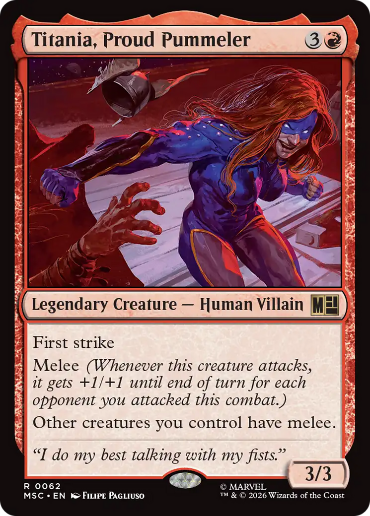 Titania, Proud Pummeler [Marvel Super Heroes Commander] | Exor Games New Glasgow
