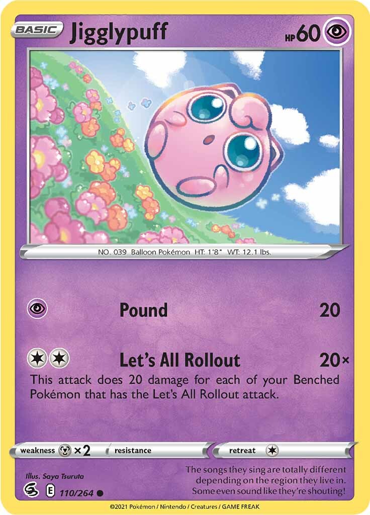 Jigglypuff (110/264) [Sword & Shield: Fusion Strike] | Exor Games New Glasgow