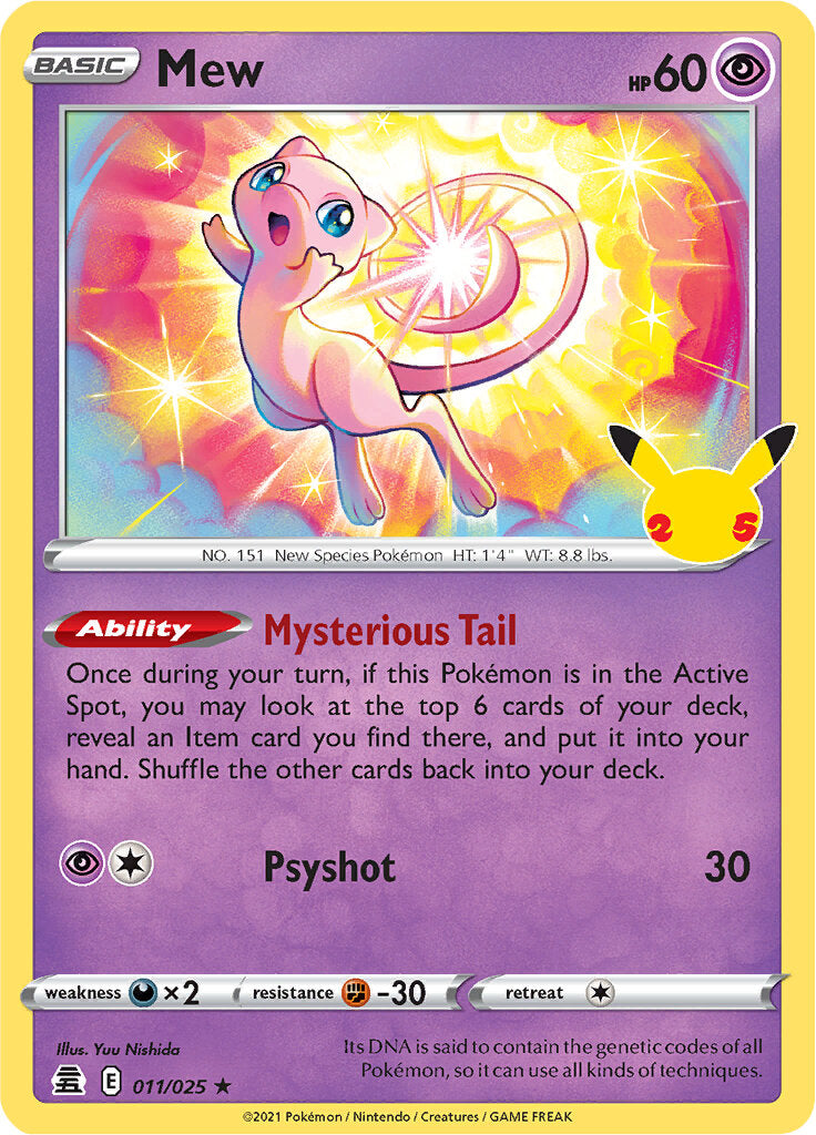 Mew (011/025) [Celebrations: 25th Anniversary] | Exor Games New Glasgow