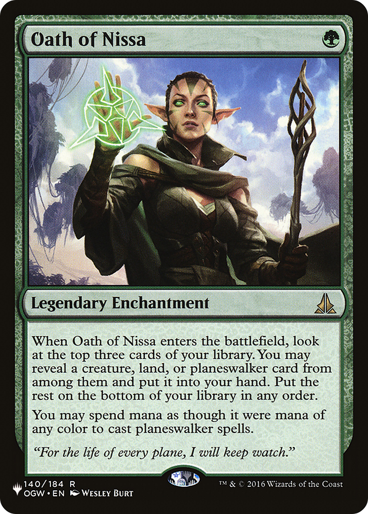 Oath of Nissa [The List Reprints] | Exor Games New Glasgow