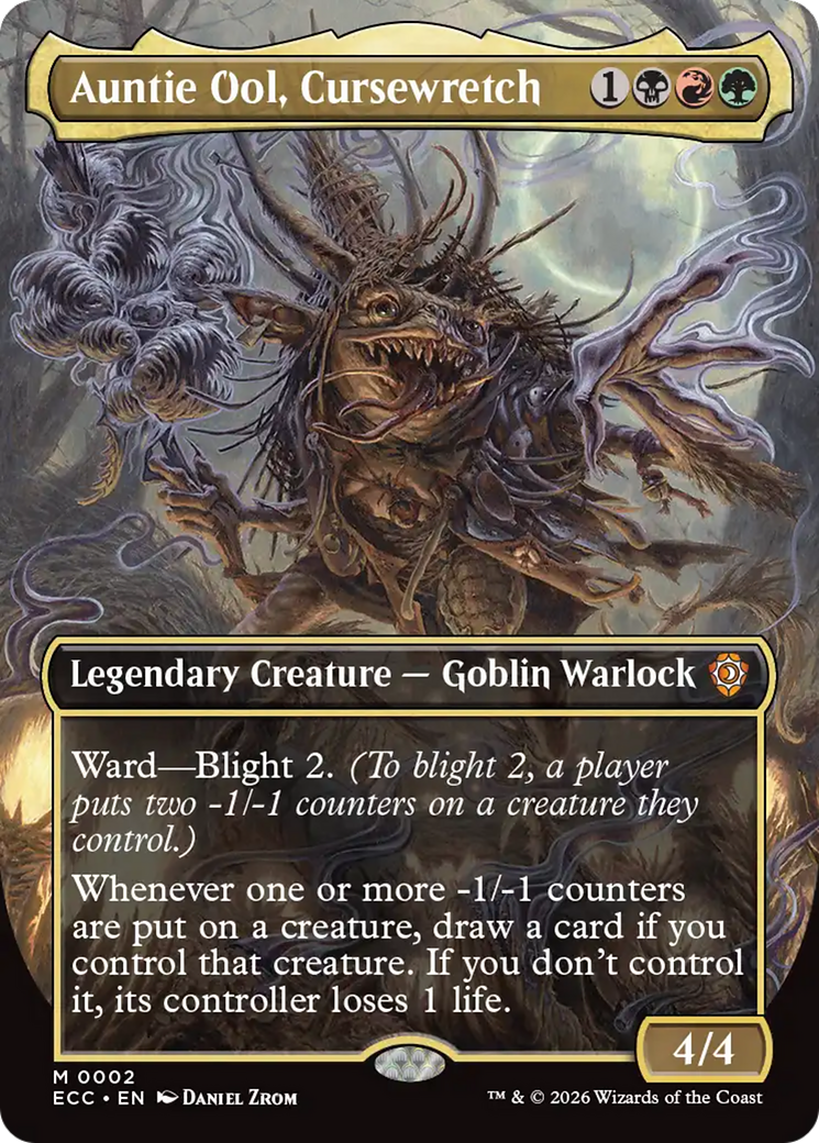 Auntie Ool, Cursewretch (Borderless) [Lorwyn Eclipsed Commander] | Exor Games New Glasgow