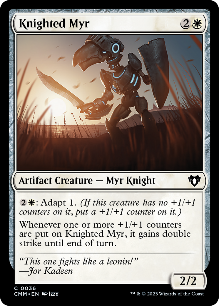 Knighted Myr [Commander Masters] | Exor Games New Glasgow