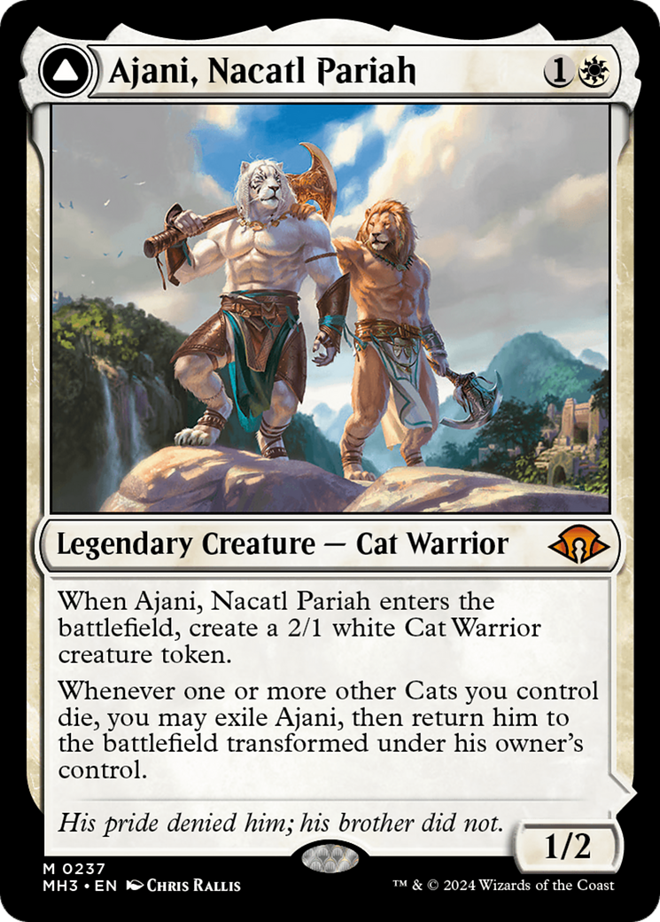 Ajani, Nacatl Pariah // Ajani, Nacatl Avenger [Modern Horizons 3] | Exor Games New Glasgow