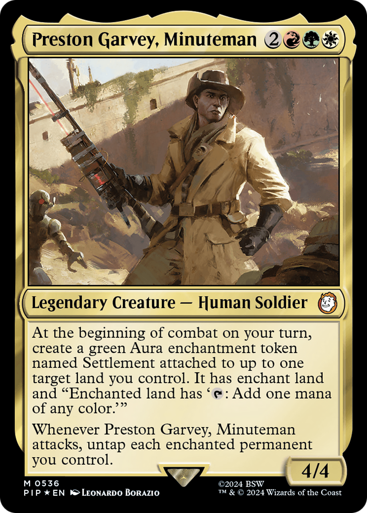 Preston Garvey, Minuteman (Surge Foil) [Fallout] | Exor Games New Glasgow