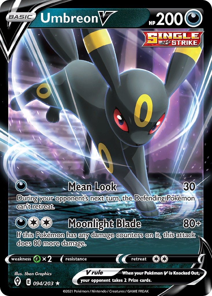 Umbreon V (094/203) (Intro Deck) [Sword & Shield: Evolving Skies] | Exor Games New Glasgow