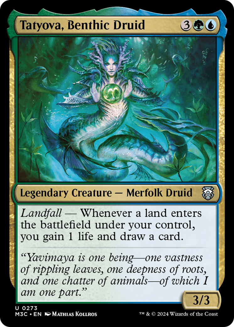 Tatyova, Benthic Druid (Ripple Foil) [Modern Horizons 3 Commander] | Exor Games New Glasgow