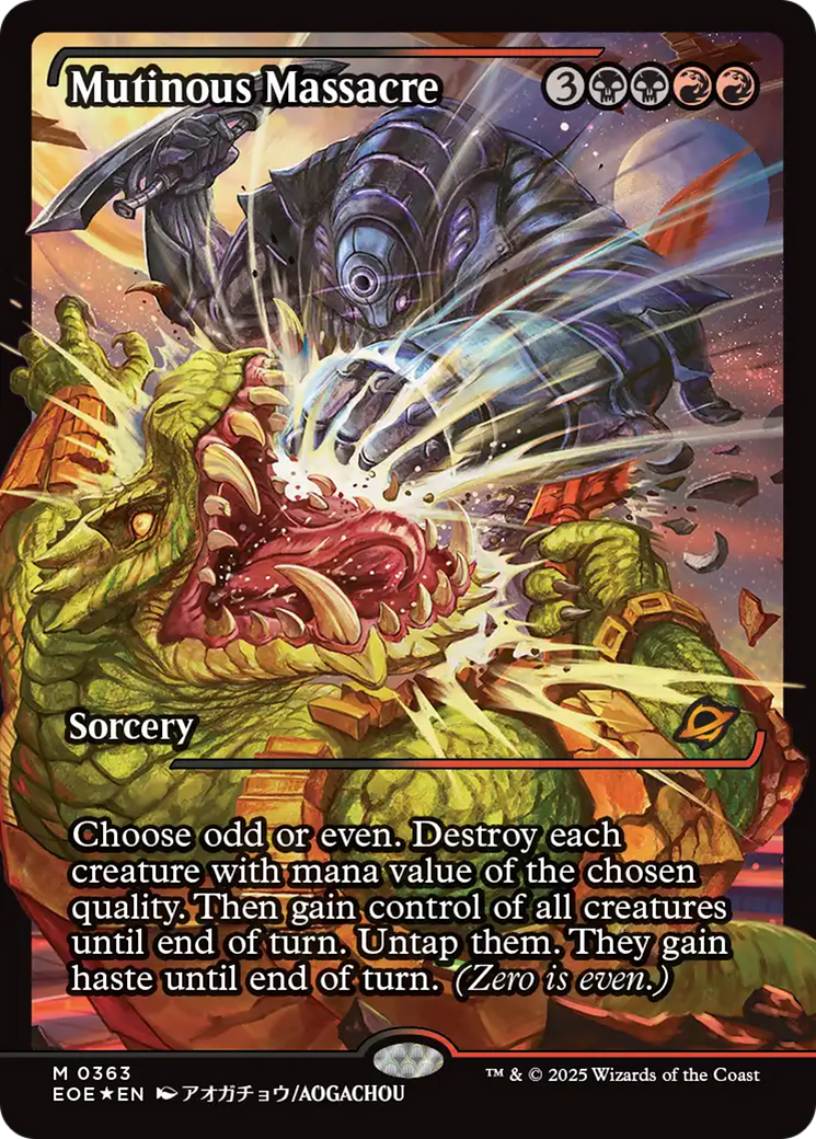 Mutinous Massacre (Showcase) [Edge of Eternities] | Exor Games New Glasgow