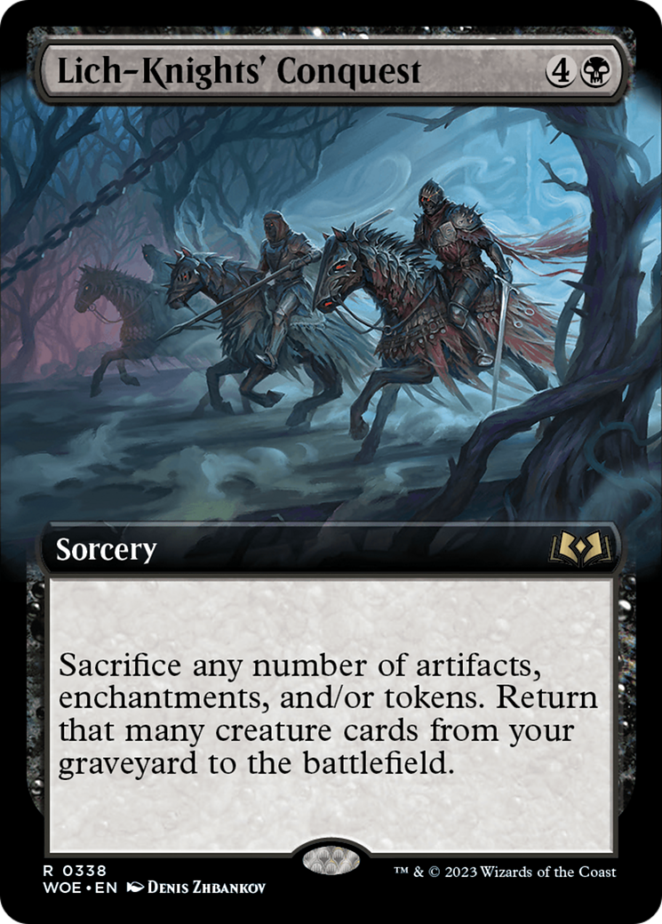 Lich-Knights' Conquest (Extended Art) [Wilds of Eldraine] | Exor Games New Glasgow
