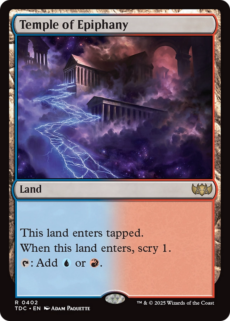 Temple of Epiphany [Tarkir: Dragonstorm Commander] | Exor Games New Glasgow