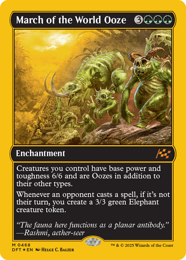 March of the World Ooze (First-Place Foil) [Aetherdrift] | Exor Games New Glasgow