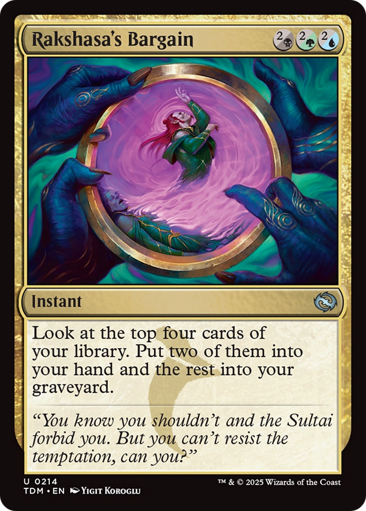 Rakshasa's Bargain [Tarkir: Dragonstorm] | Exor Games New Glasgow