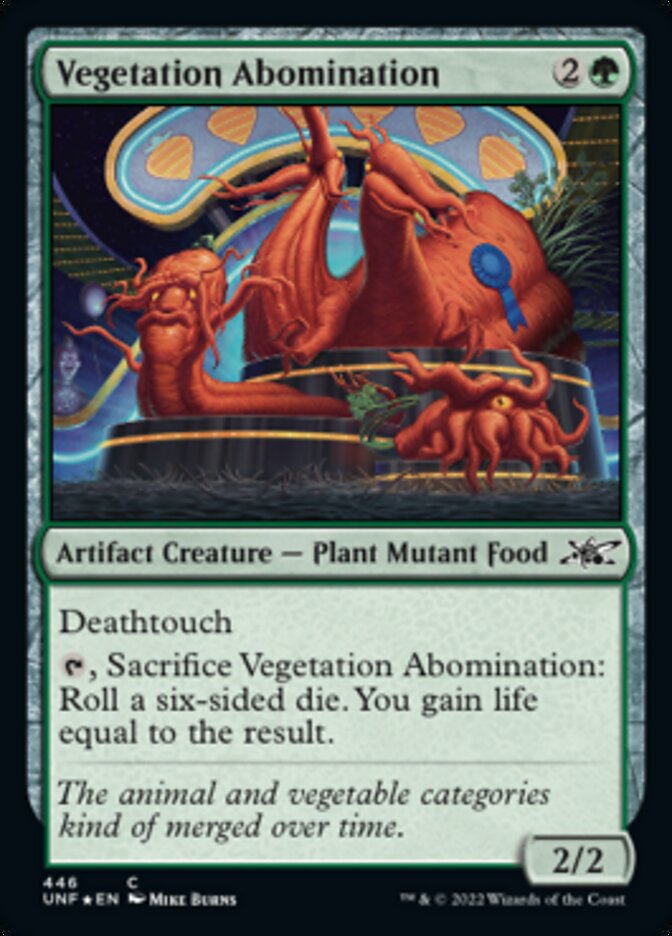 Vegetation Abomination (Galaxy Foil) [Unfinity] | Exor Games New Glasgow