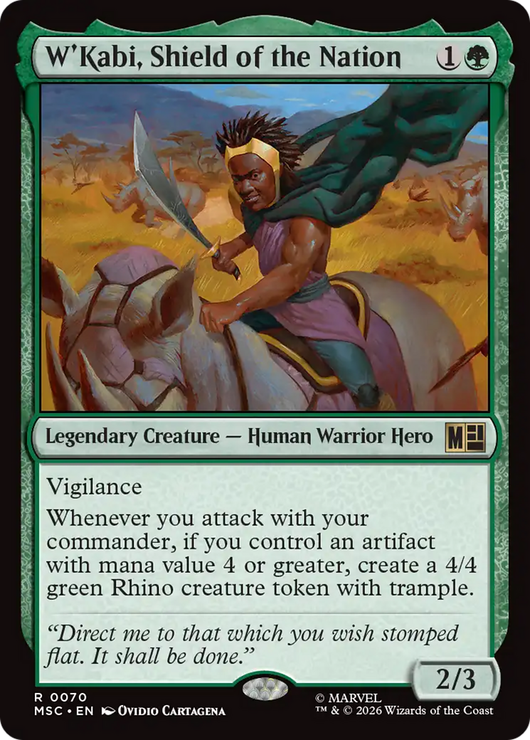 W'Kabi, Shield of the Nation (Surge Foil) [Marvel Super Heroes Commander] | Exor Games New Glasgow