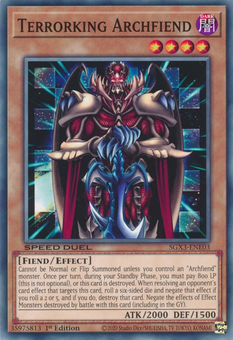 Terrorking Archfiend [SGX3-ENE03] Common | Exor Games New Glasgow