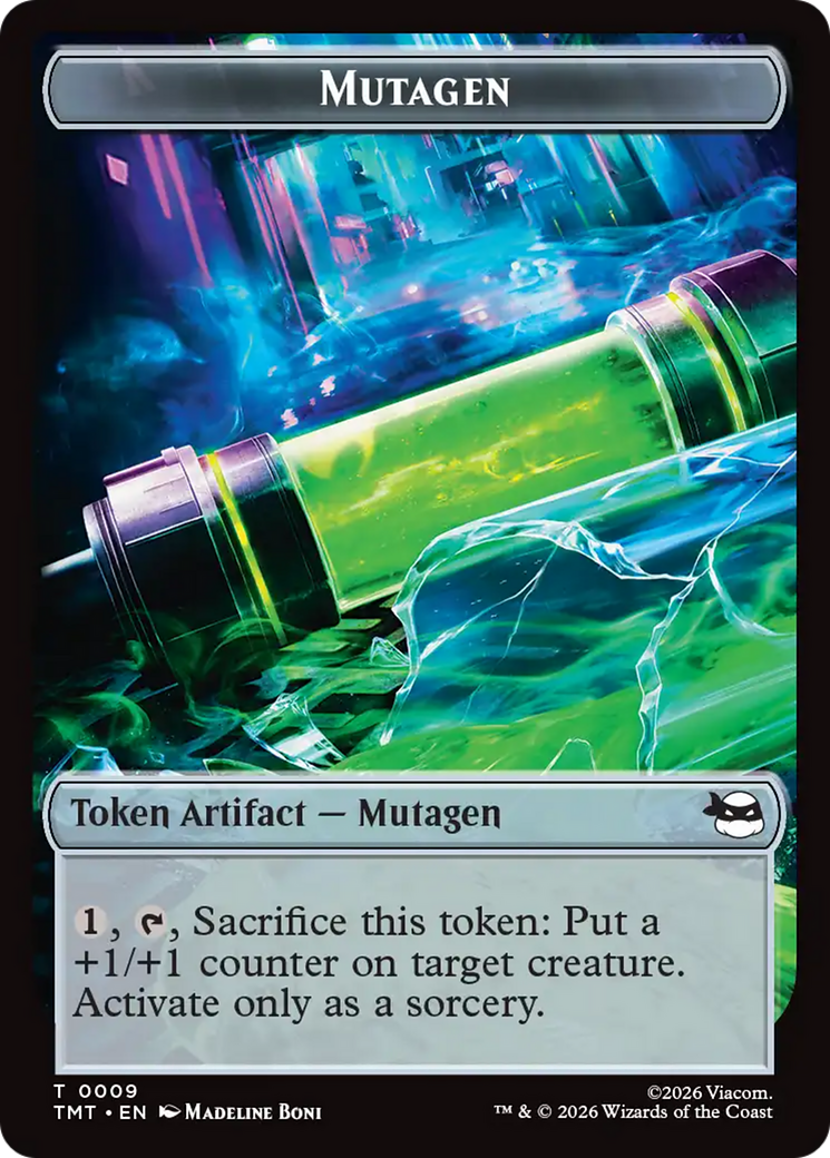 Ninja // Mutagen Double-Sided Token [Teenage Mutant Ninja Turtles Tokens] | Exor Games New Glasgow