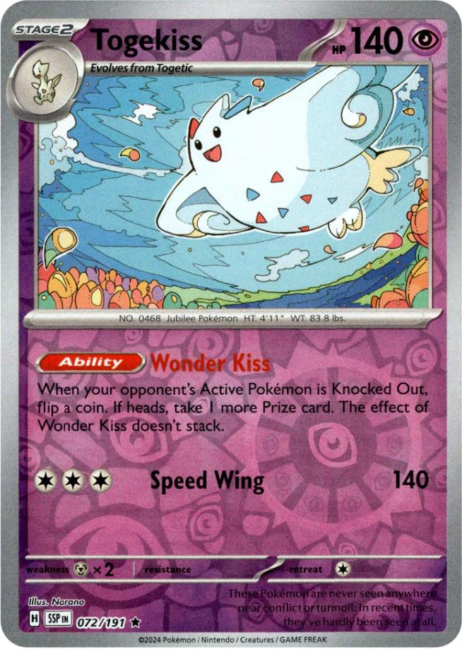 Togekiss (072/191) [Scarlet & Violet: Surging Sparks] | Exor Games New Glasgow