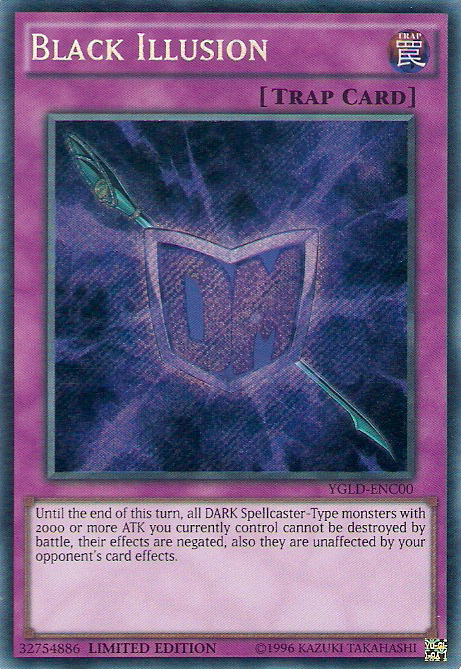 Black Illusion [YGLD-ENC00] Secret Rare | Exor Games New Glasgow