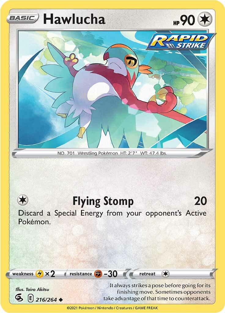 Hawlucha (216/264) [Sword & Shield: Fusion Strike] | Exor Games New Glasgow