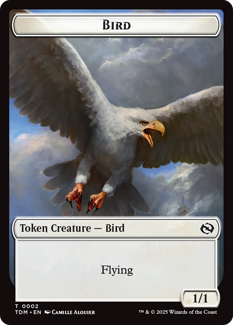 Thopter // Bird Double-Sided Token [Tarkir: Dragonstorm Commander Tokens] | Exor Games New Glasgow