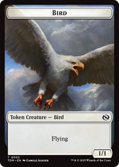 Thopter // Bird Double-Sided Token [Tarkir: Dragonstorm Commander Tokens] | Exor Games New Glasgow