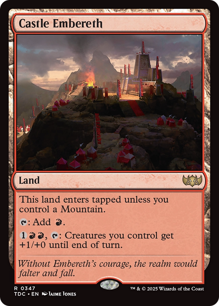 Castle Embereth [Tarkir: Dragonstorm Commander] | Exor Games New Glasgow