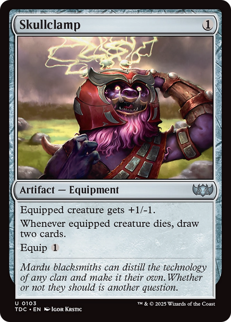 Skullclamp [Tarkir: Dragonstorm Commander] | Exor Games New Glasgow