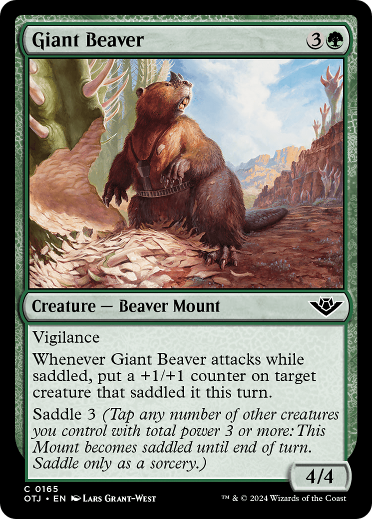 Giant Beaver [Outlaws of Thunder Junction] | Exor Games New Glasgow