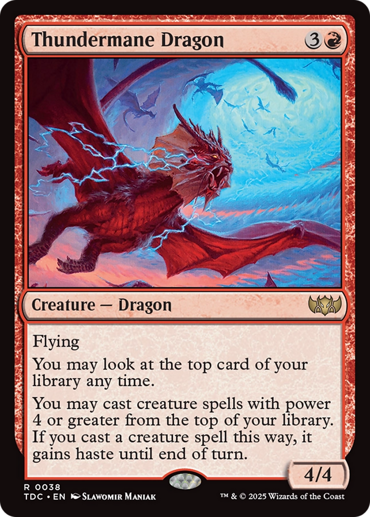 Thundermane Dragon [Tarkir: Dragonstorm Commander] | Exor Games New Glasgow