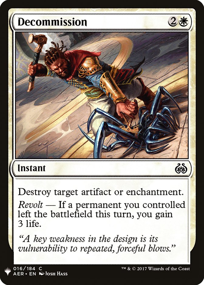 Decommission [Mystery Booster] | Exor Games New Glasgow