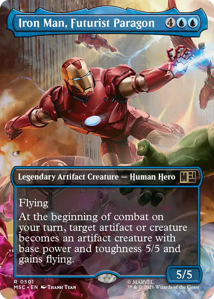 Iron Man, Futurist Paragon (Borderless) [Marvel Super Heroes Commander] | Exor Games New Glasgow