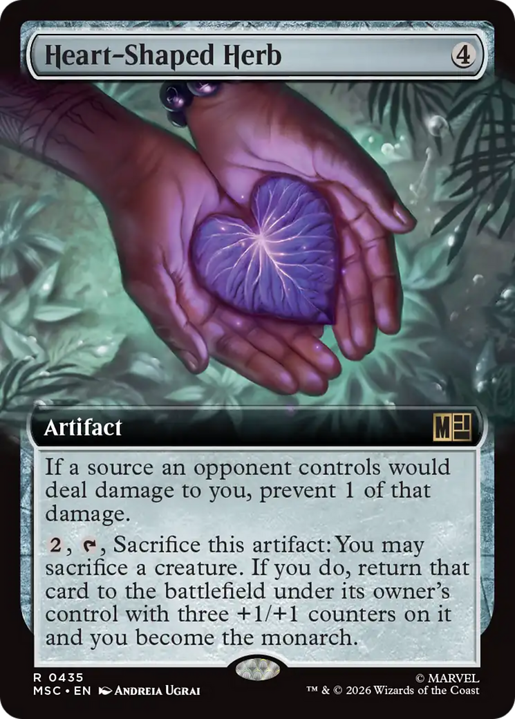 Heart-Shaped Herb (Extended Art) [Marvel Super Heroes Commander] | Exor Games New Glasgow
