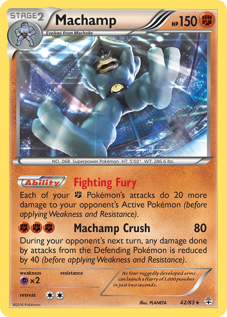 Machamp (42/83) (Theme Deck Exclusive) [XY: Furious Fists] | Exor Games New Glasgow