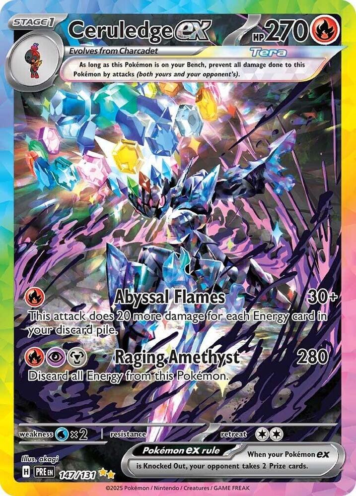 Ceruledge ex (147/131) [Scarlet & Violet: Prismatic Evolutions] | Exor Games New Glasgow