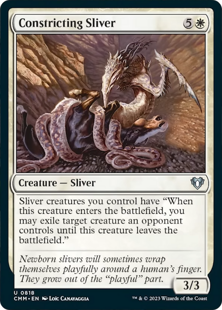 Constricting Sliver [Commander Masters] | Exor Games New Glasgow