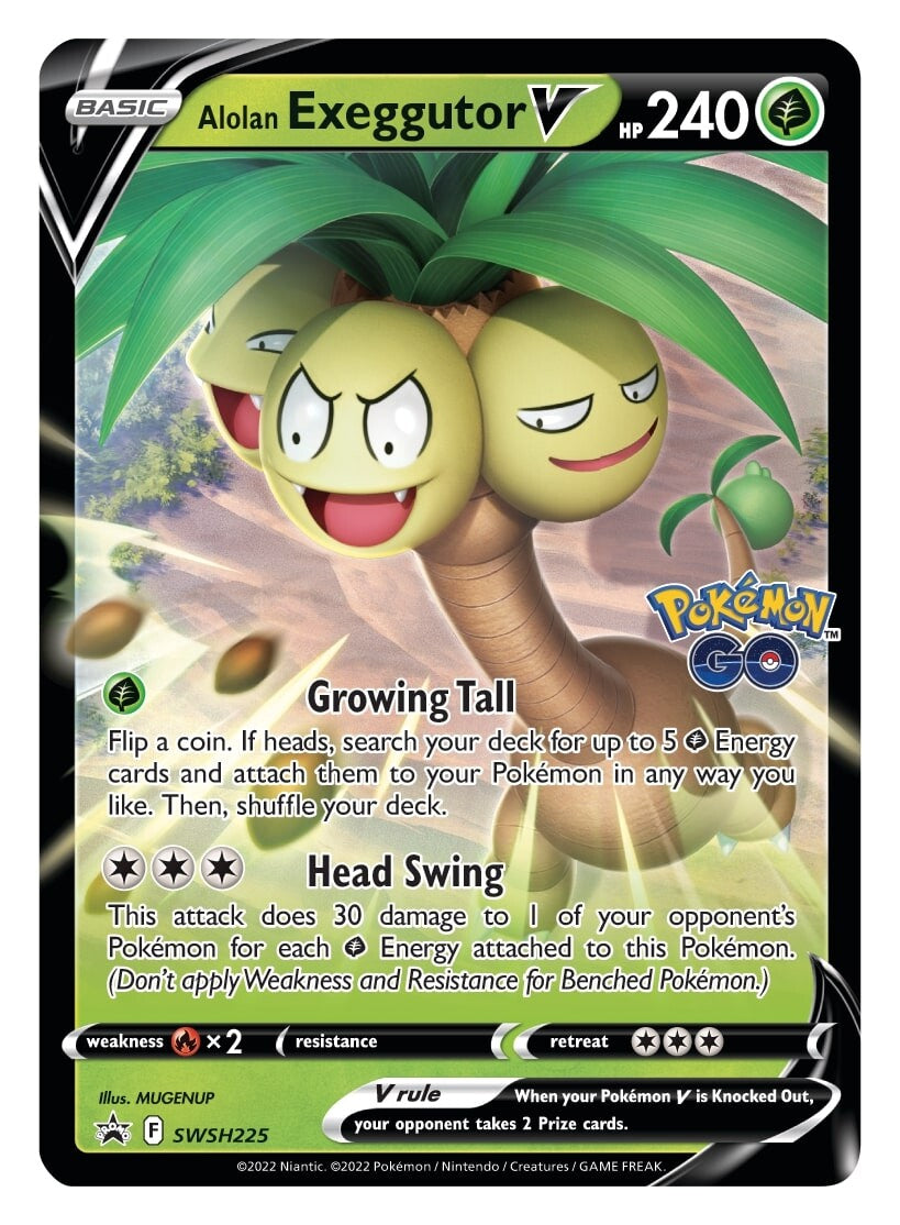 Alolan Exeggutor V (SWSH225) [Sword & Shield: Black Star Promos] | Exor Games New Glasgow