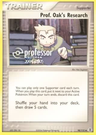 Prof Oaks Research (98/112) (2004 2005) [Professor Program Promos] | Exor Games New Glasgow