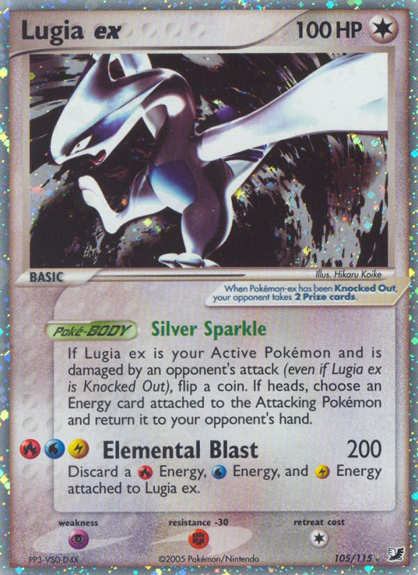 Lugia ex (105/115) [EX: Unseen Forces] | Exor Games New Glasgow