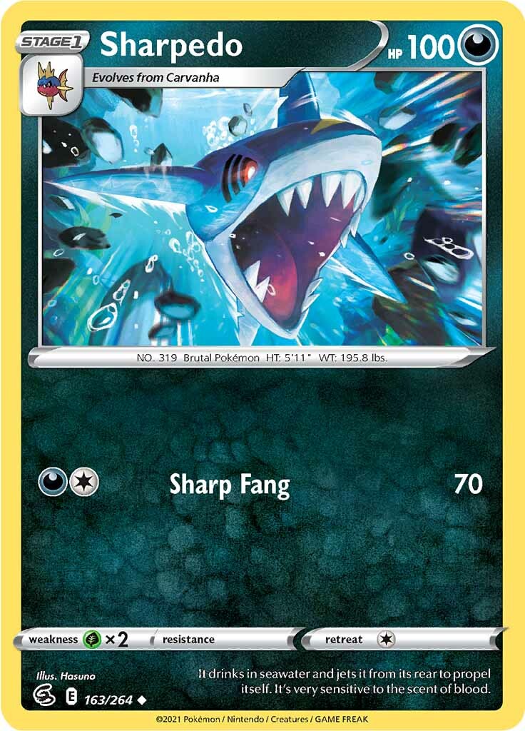 Sharpedo (163/264) [Sword & Shield: Fusion Strike] | Exor Games New Glasgow