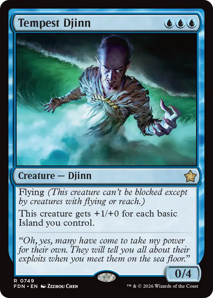 Tempest Djinn (0749) [Foundations] | Exor Games New Glasgow