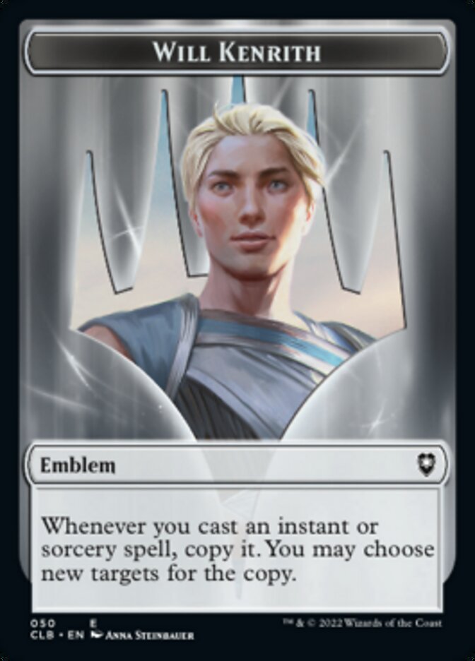 Will Kenrith Emblem // Copy Double-Sided Token [Commander Legends: Battle for Baldur's Gate Tokens] | Exor Games New Glasgow
