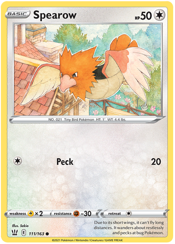 Spearow (111/163) [Sword & Shield: Battle Styles] | Exor Games New Glasgow