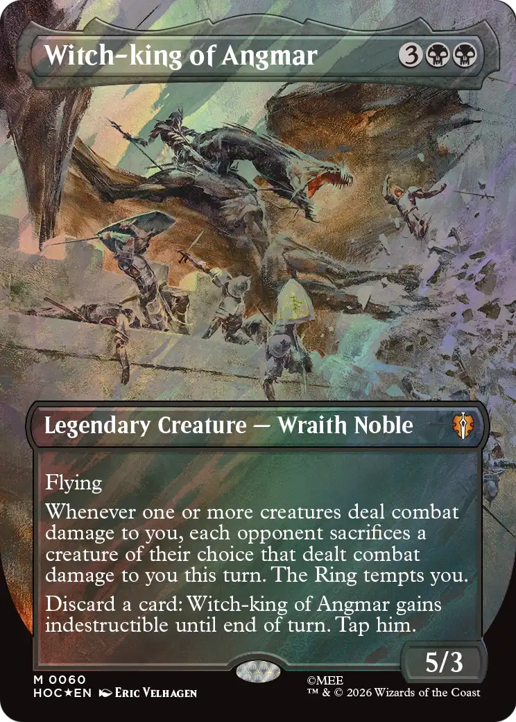 Witch-king of Angmar (Borderless) (Surge Foil) [The Hobbit: Eternal-Legal] | Exor Games New Glasgow