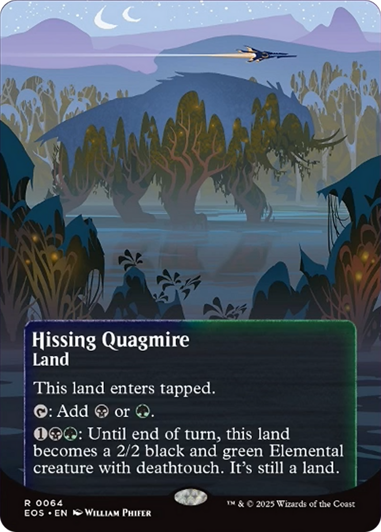 Hissing Quagmire (0064) (Borderless) [Edge of Eternities: Stellar Sights] | Exor Games New Glasgow