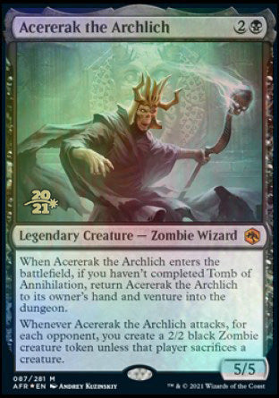 Acererak the Archlich [Dungeons & Dragons: Adventures in the Forgotten Realms Prerelease Promos] | Exor Games New Glasgow