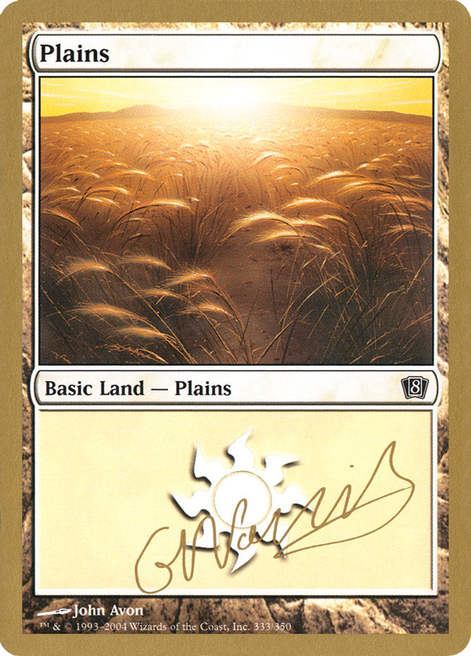 Plains (gn333) (Gabriel Nassif) [World Championship Decks 2004] | Exor Games New Glasgow