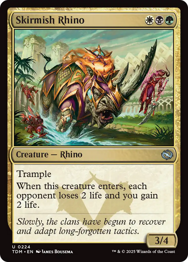 Skirmish Rhino (224) [Tarkir: Dragonstorm] | Exor Games New Glasgow