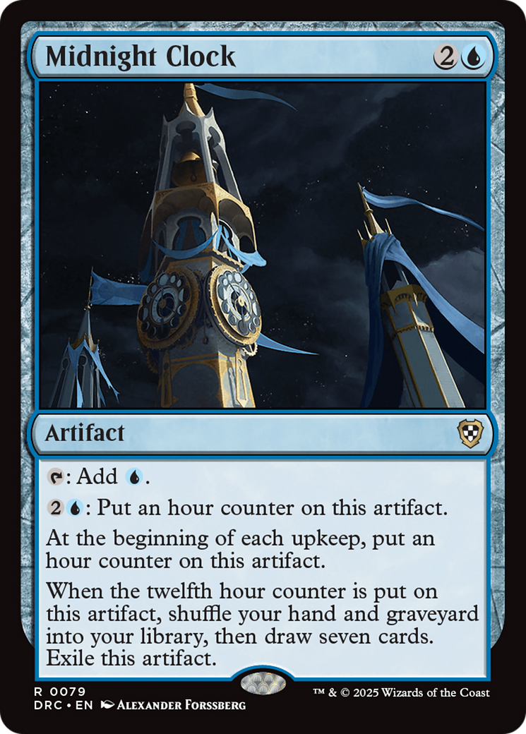 Midnight Clock [Aetherdrift Commander] | Exor Games New Glasgow