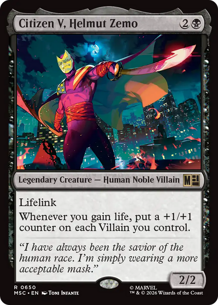 Citizen V, Helmut Zemo [Marvel Super Heroes Commander] | Exor Games New Glasgow