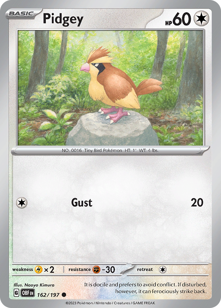 Pidgey (162/197) [Scarlet & Violet: Obsidian Flames] | Exor Games New Glasgow