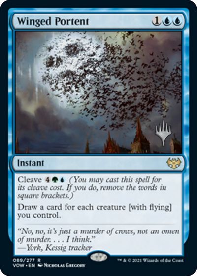 Winged Portent (Promo Pack) [Innistrad: Crimson Vow Promos] | Exor Games New Glasgow